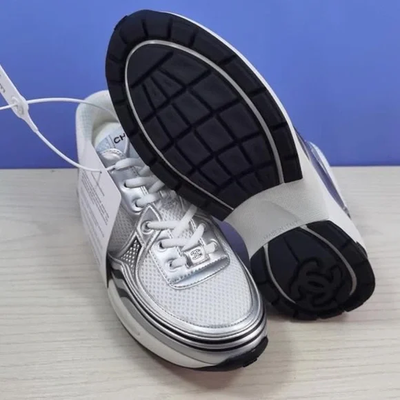 Chanel Women's Silver Sneakers